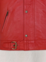 (image for) Soft Tango Red Washed & Wax The Expendables Lee Christmas Leather Jacket