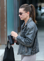 (image for) Hailey Baldwin Bieber Leather Jacket #1