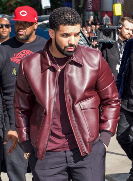 (image for) Drake Graham Toronto Film Festival Leather Jacket