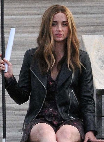 (image for) Ana De Armas Ghosted Leather Jacket