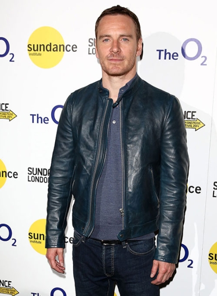 (image for) Michael Fassbender Leather Jacket #2