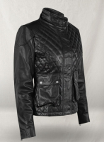 (image for) Emily Blunt Leather Jacket