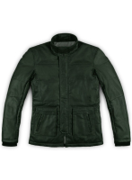 (image for) Soft Deep Olive Leather Jacket # 1000