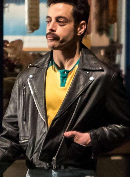 (image for) Rami Malek Leather Jacket