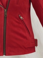 (image for) Soft Lava Red Suede Leather Jacket # 267