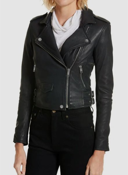 (image for) Katie Cassidy Arrow Leather Jacket