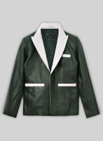 (image for) Soft Deep Olive Wax Hampton Leather Blazer