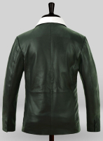 (image for) Soft Deep Olive Wax Hampton Leather Blazer