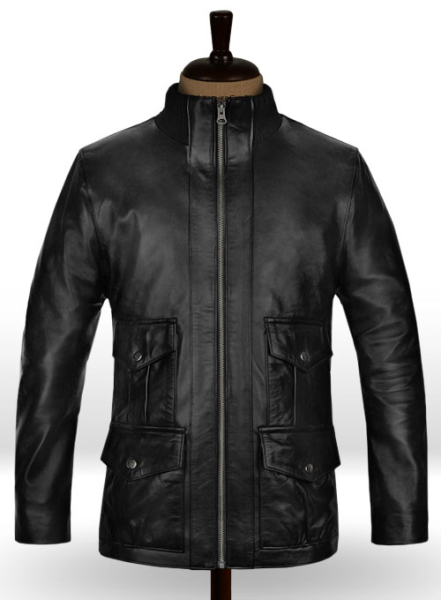 (image for) Black Daniel Craig Casino Royale Leather Jacket