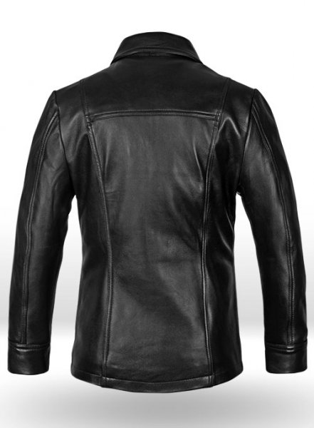 (image for) Thick Black Joseph Levitt Inception Leather Jacket