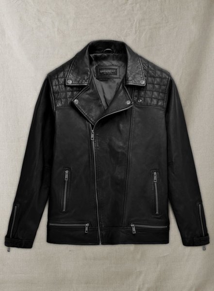 (image for) Ironwood Black Biker Leather Jacket