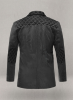 (image for) Harper Burnt Charcoal Leather Blazer