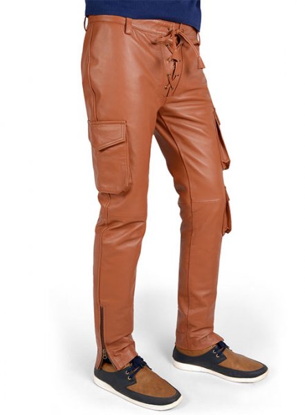 (image for) Terrain Brown Drifter Leather Cargo Pants