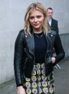 (image for) Chloe Grace Moretz Leather Jacket#2