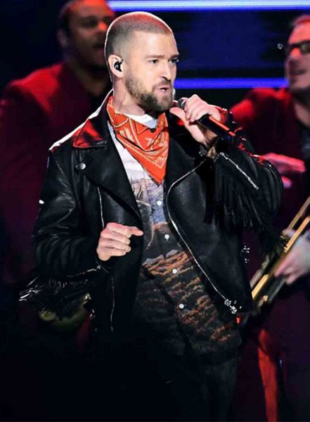 (image for) Justin Timberlake Super Bowl Halftime Show 2018 Leather Jacket