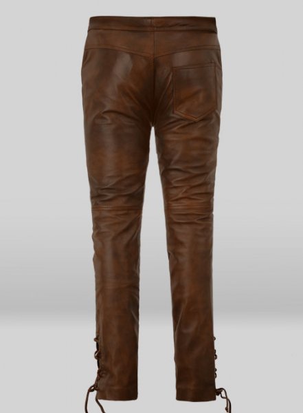 (image for) Cowboy Lace up Leather Pants