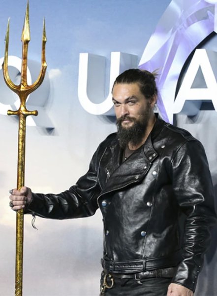 (image for) Jason Momoa Aquaman Premiere Leather Jacket