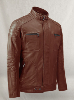 (image for) Firefly Moto Tan Biker Leather Jacket