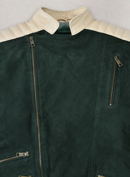 (image for) Timber Green Suede Leather Jacket # 647