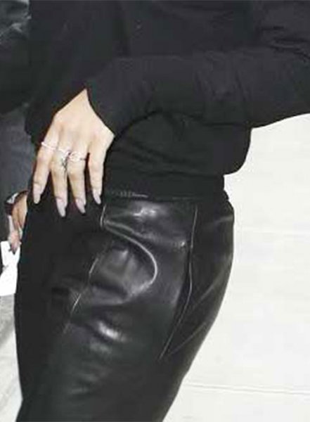 (image for) Rihanna Leather Joggers Replica