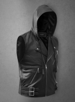 (image for) Leather Hood Vest # 309