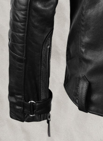 (image for) Thick Goat Black Washed & Wax David Leather Jacket