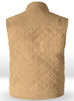 (image for) Latte Beige Suede Leather Vest # 324