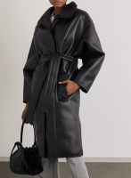 (image for) Wrap Leather Trench Coat