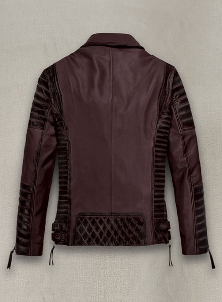 (image for) Charles Burnt Wine Leather Jacket