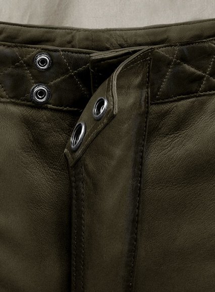 (image for) Outlaw Burnt Olive Leather Pants