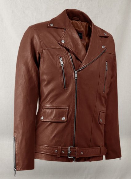 (image for) Dauntless Tan Biker Leather Jacket