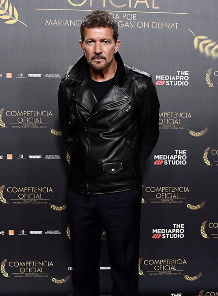 (image for) Antonio Banderas Leather Jacket #2