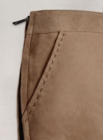 (image for) Dusty Beige Suede Basic Leather Skirt # 153