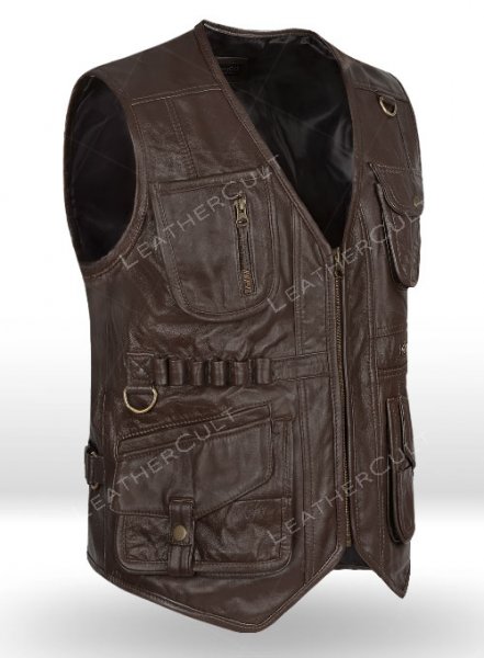 (image for) Chris Pratt Jurassic World Fallen Kingdom Leather Vest