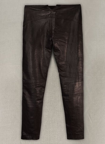 (image for) Soft Dark Brown Jim Morrison Leather Pants