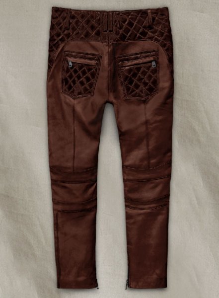 (image for) Outlaw Burnt Maroon Leather Pants