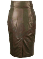 (image for) Bonded Leather Skirt - # 436