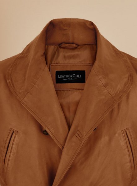 (image for) Brad Pitt Legends of the Fall Leather Trench Coat