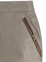 (image for) Croma Gray Wax Gypsy Leather Skirt - # 196