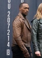 (image for) Anthony Mackie Falcon and The Winter Solider Leather Jacket