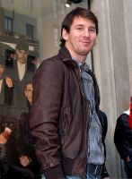 (image for) Lionel Messi Leather Jacket #1