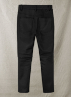 (image for) Black Stretch Leather Jeans