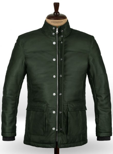 (image for) Soft Deep Olive Leather Jacket # 1000