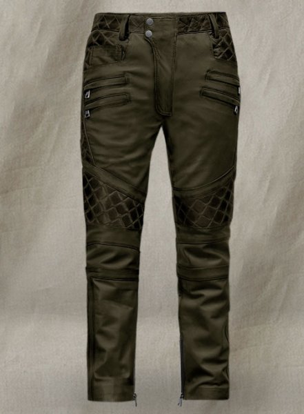 (image for) Outlaw Burnt Olive Leather Pants