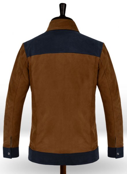 (image for) Soft Caramel Brown Suede Cristiano Ronaldo Leather Jacket #1