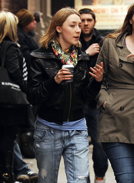 (image for) Saoirse Ronan Leather Jacket