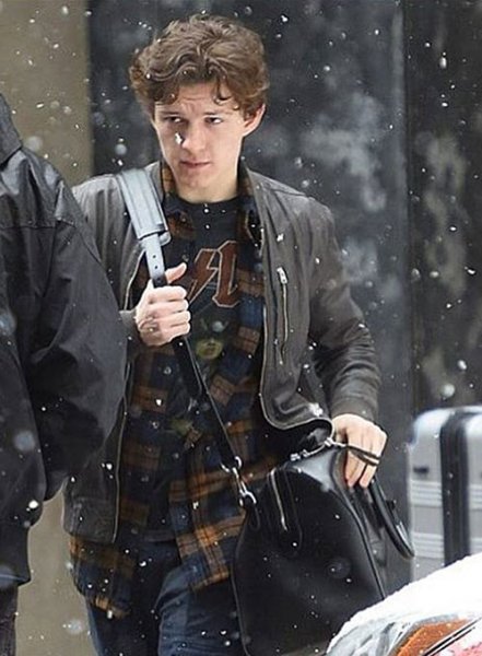 (image for) Tom Holland Leather Jacket