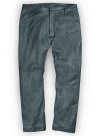 (image for) Soft Sherpa Gray Washed & Wax Leather Trousers