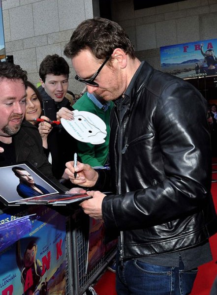 (image for) Michael Fassbender Leather Jacket