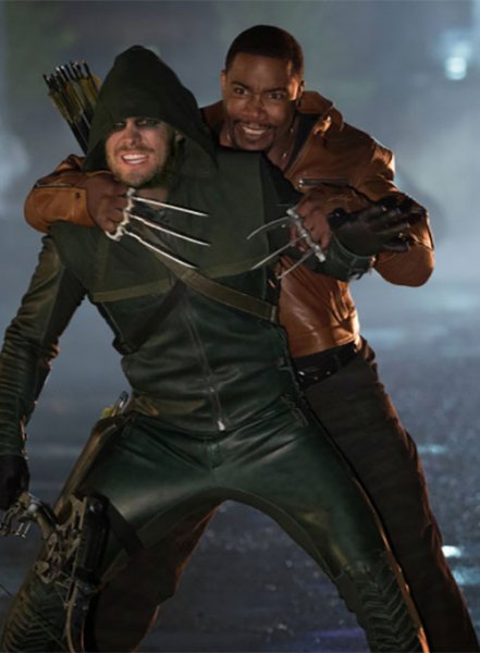 (image for) Michael Jai White Arrow Leather Jacket